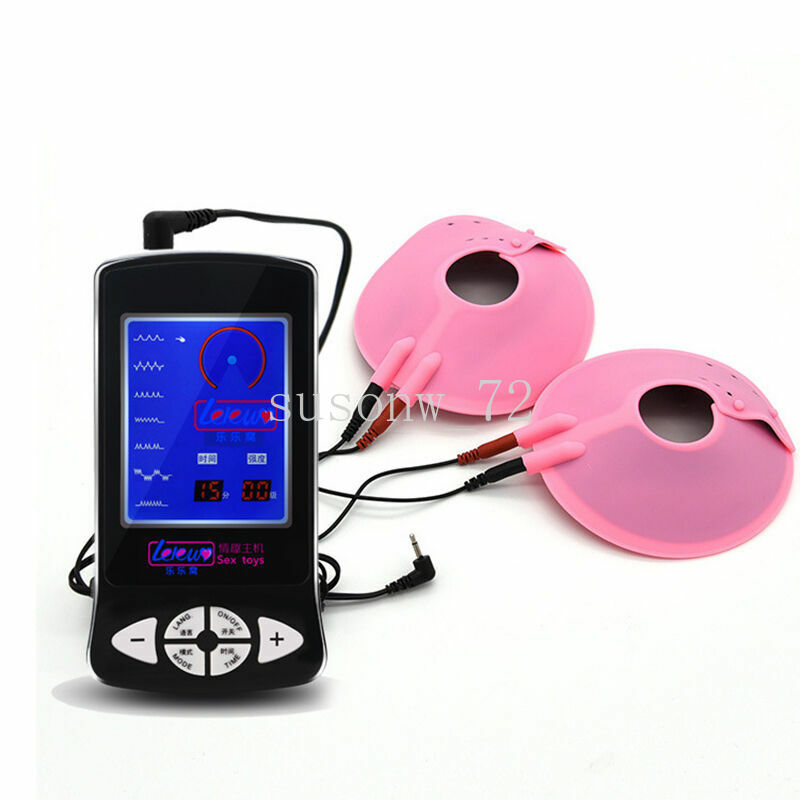 Woman New Electri Shock Breast Bra Paste Shock Bust Exercise Game Tool