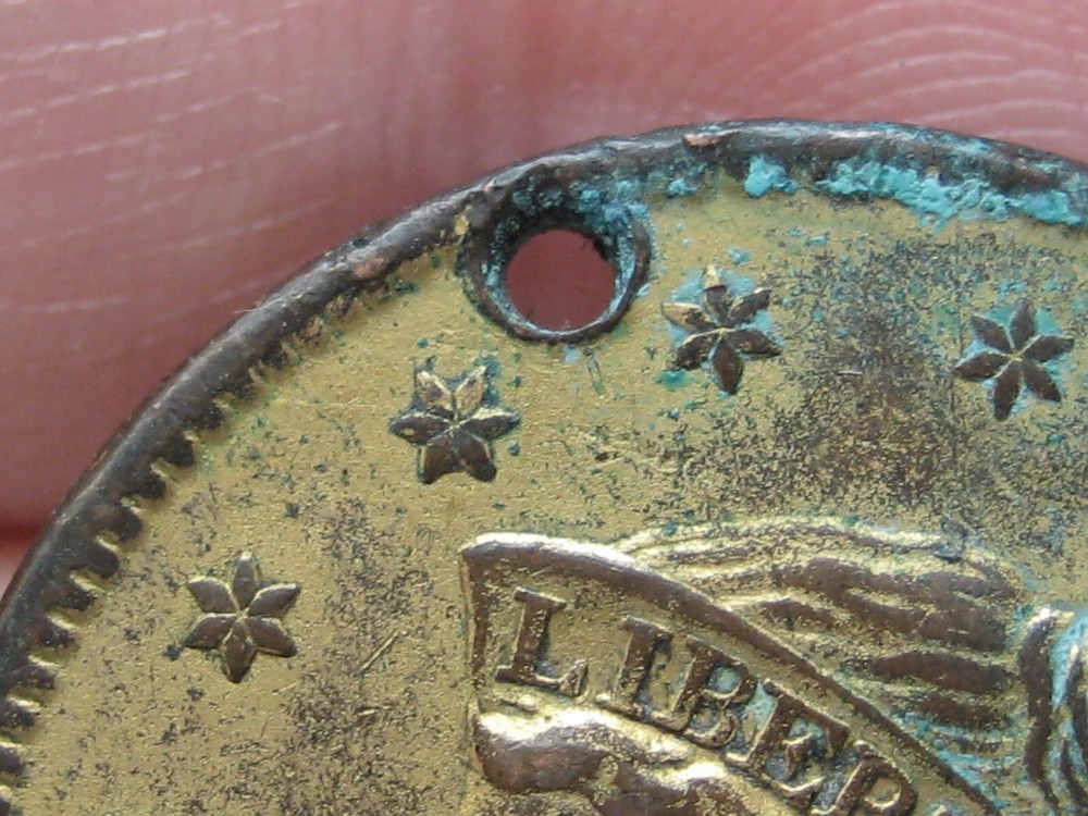 1837 Matron Head Modified Large Cent- Plain Cord, Medium Letters, XF Detail
