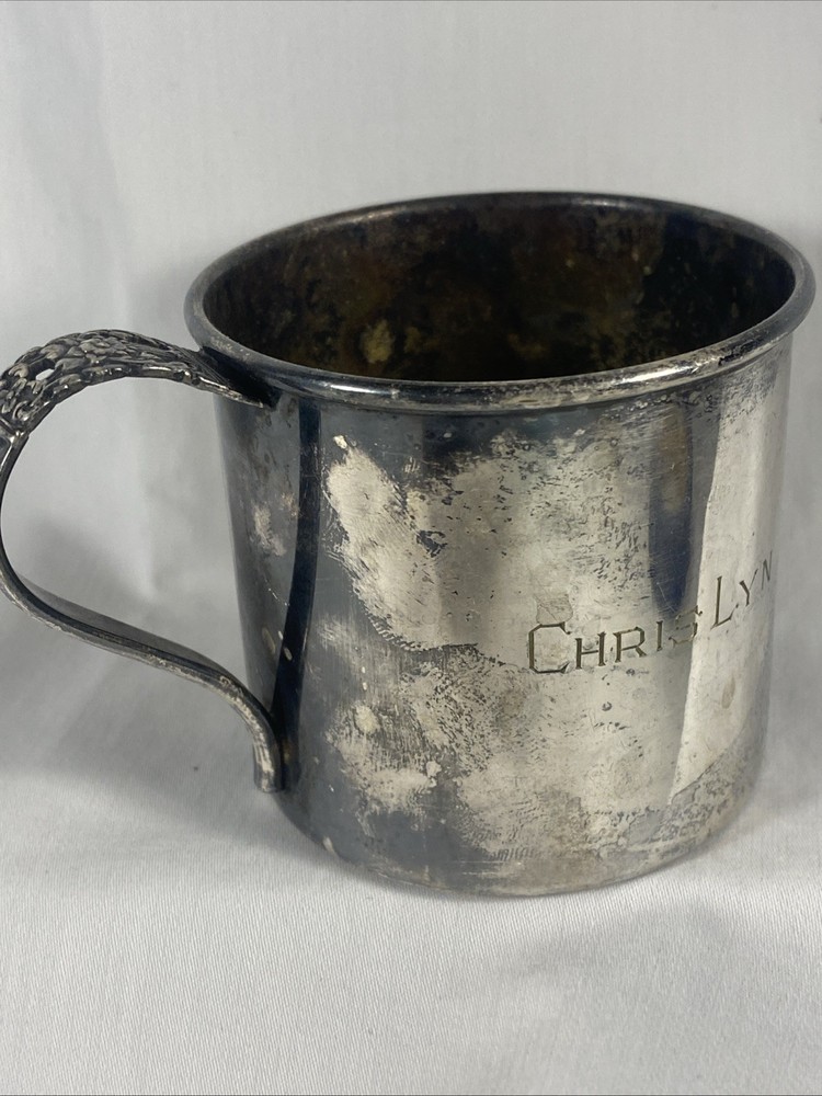 Coronation Community Silver Plate Cup "Chris Lyn"