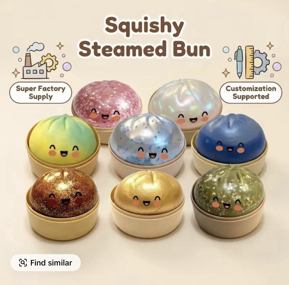 Squishy Bun Rainbow Mystery NEW Dumpling
