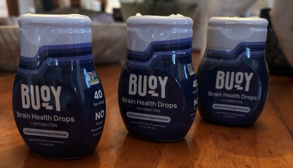 Buoy Brain Health Drops + Hydration Unflavored 3pk