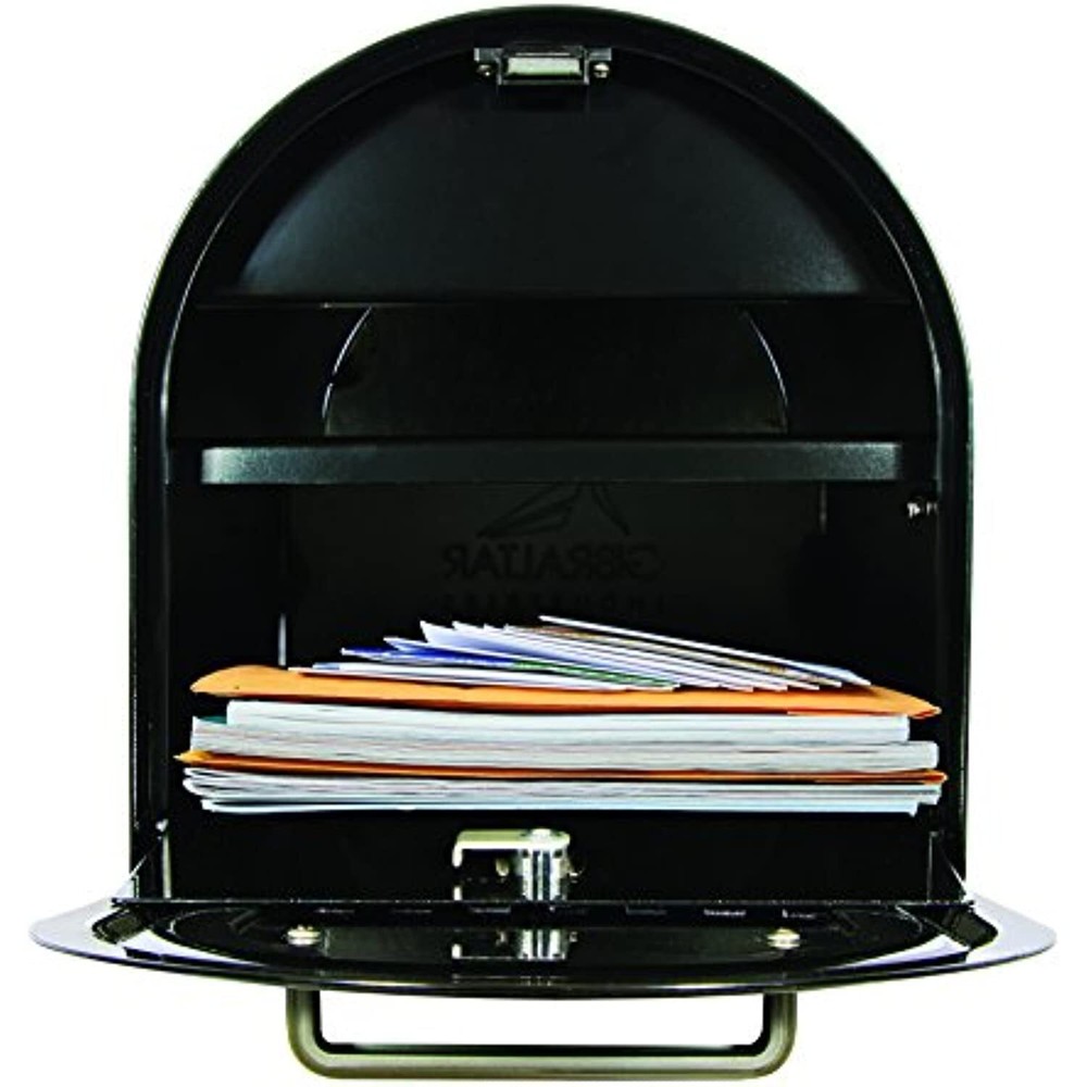 Gibraltar Mailboxes Reliant Large Capacity Galvanized Steel, Post-Mount Mailbox,