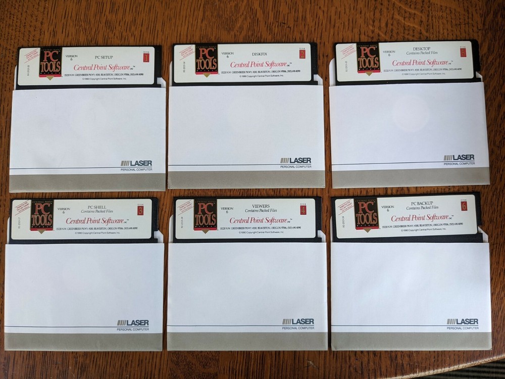 Central Point Software PC Tools Deluxe 6.0 IBM - 6 DISK SET