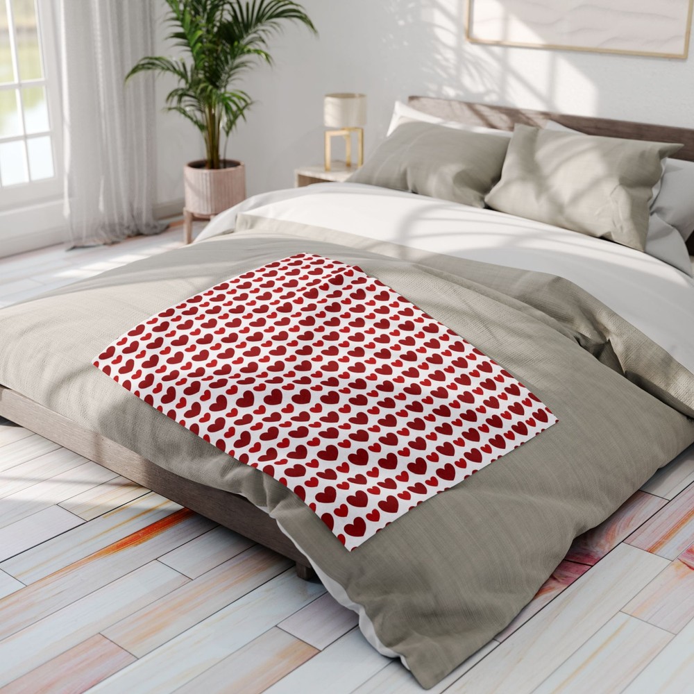 Valentine Hearts - Arctic Fleece Blanket