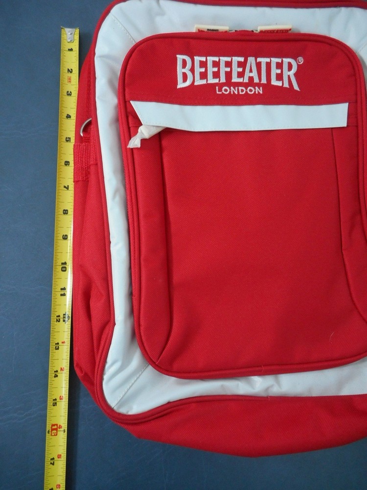 Beefeater London Backpack, Bag, Soft Sided Case Removable straps Advertising.
