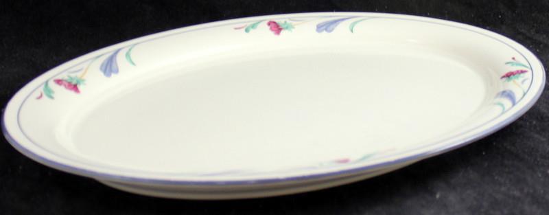 Lenox Poppies on Blue 14 Inch Platter