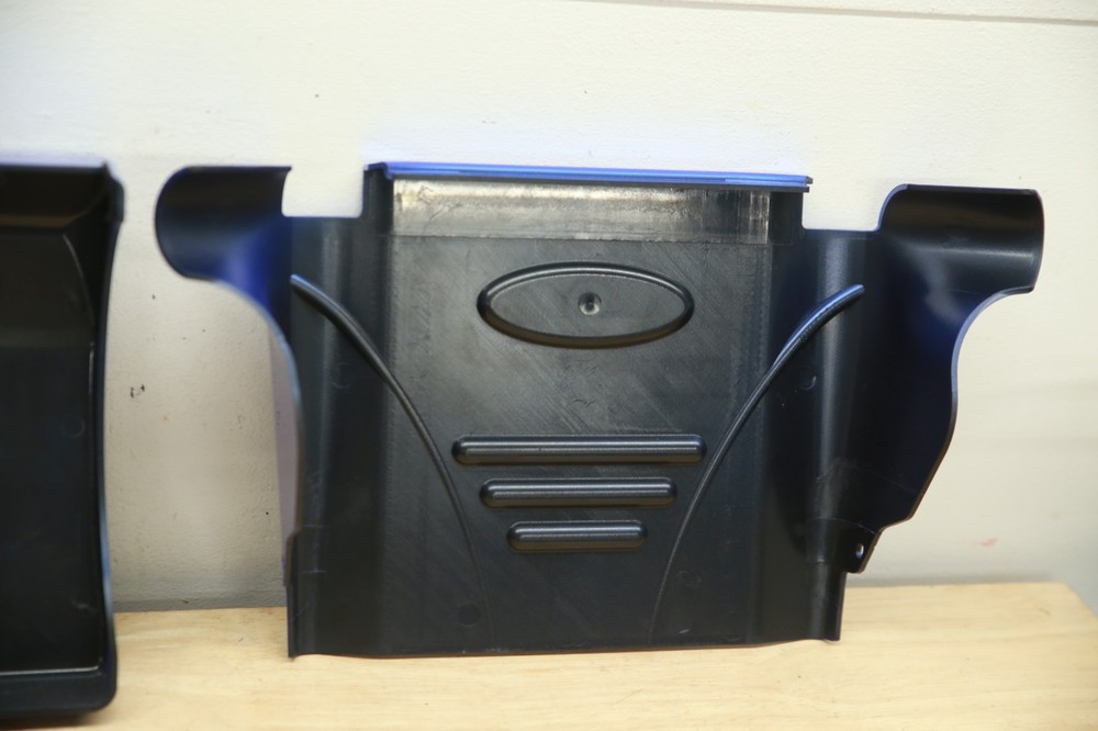 Quickie Pulse 6 Front & Rear Doors Shrouds -- Battery Access Covers BLUE