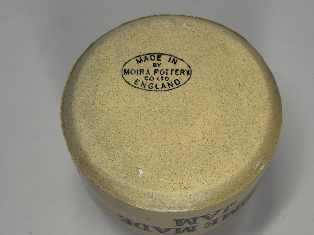 Moira Pottery "Home Made Jam" Crock Made in England EUC