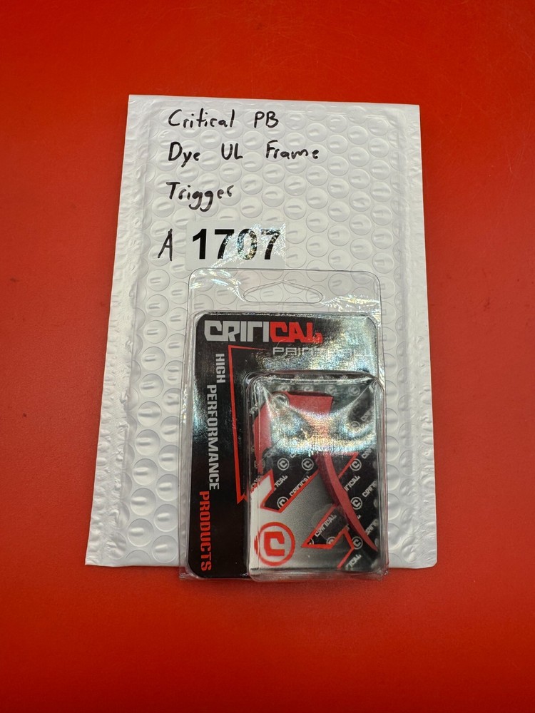 Critical PB Dye UL Frame Trigger