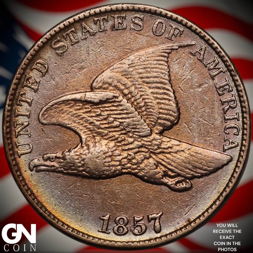 1857 Flying Eagle Cent Penny A5004