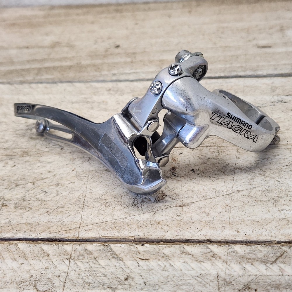 2004 Shimano Tiagra FD-4400 Double 2X Bicycle Front Clamp On 31.8 Bottom Pull