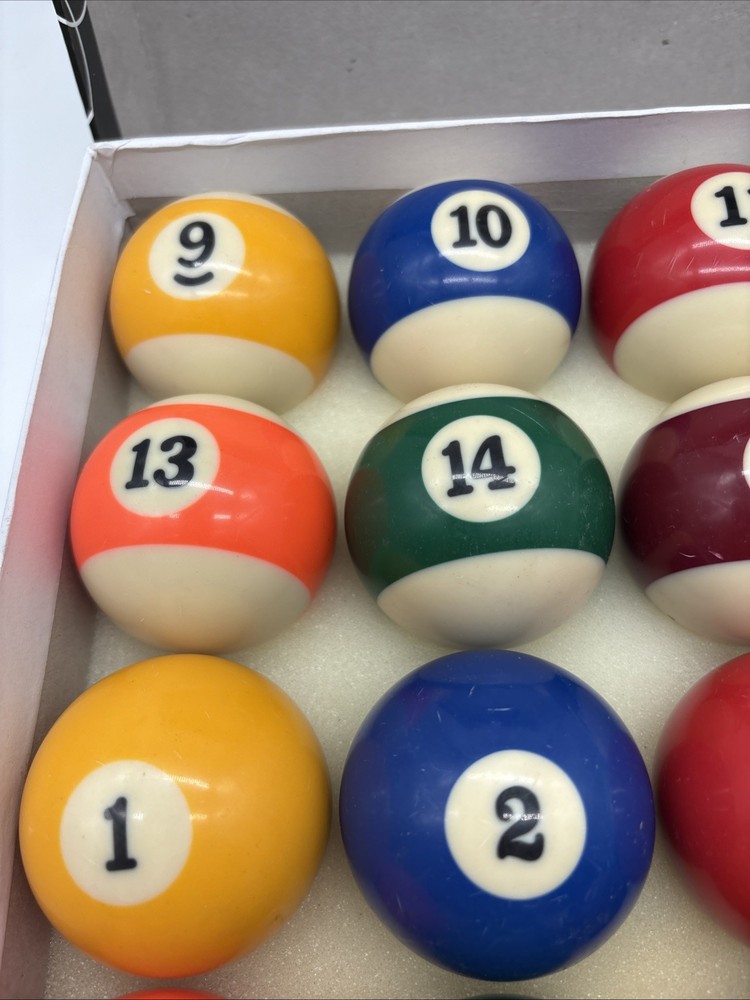 Vintage Billiards Pool Ball Set