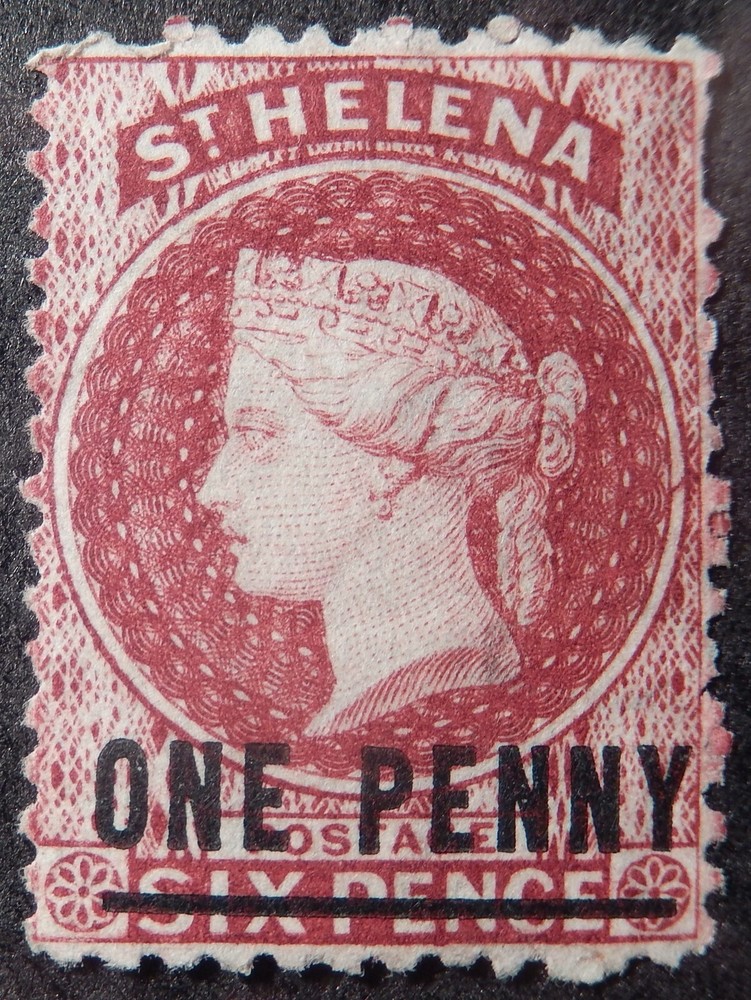 St. Helena Scott # 12, Mint No Gum