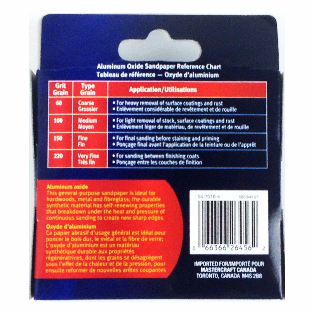 Mastercraft, 3 5/8'' Triangular Hook & Loop Detailing Sandpaper,100 medium,15/P