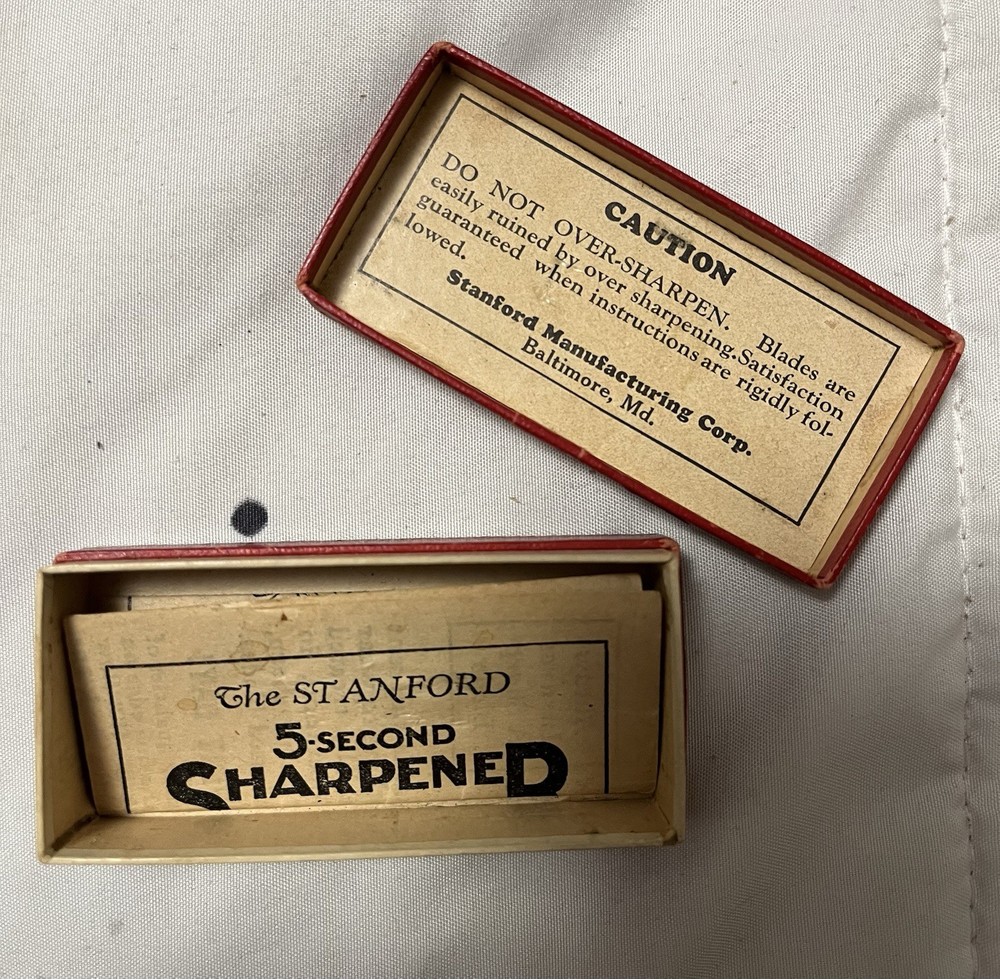 Stanford Company Safety Razor Blade Sharpener 5 Second Sharpener