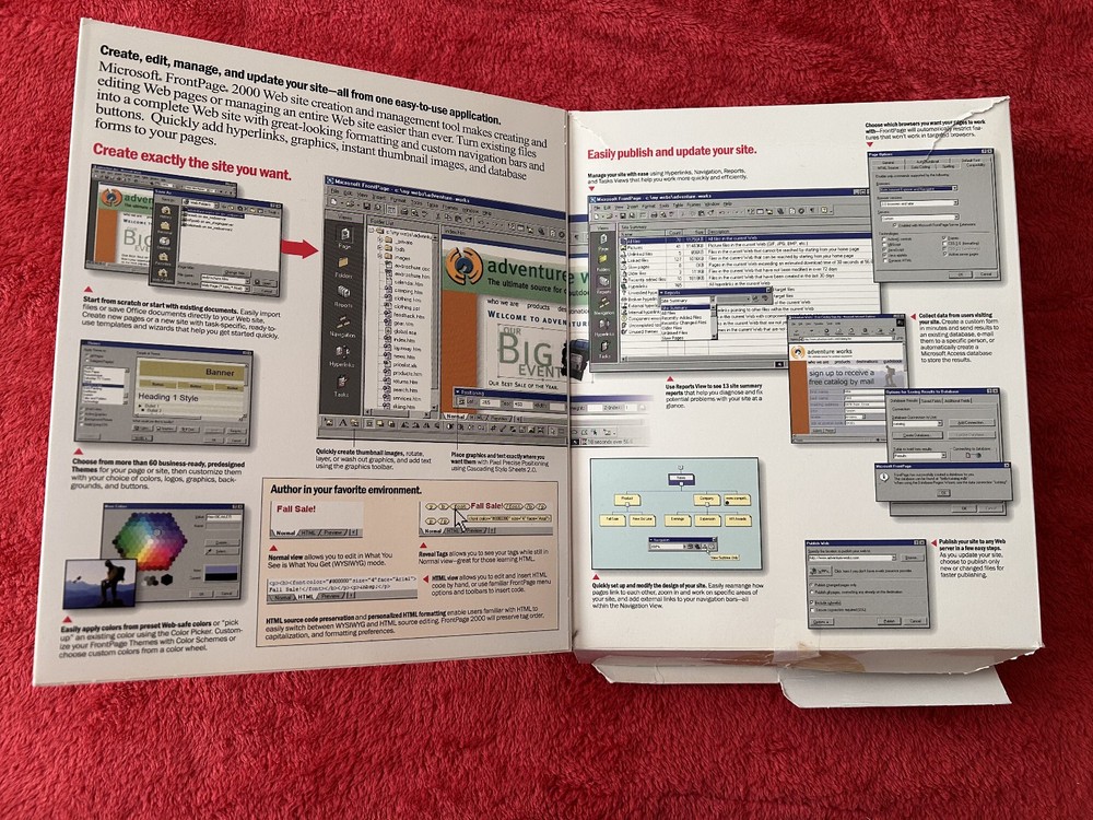 Microsoft Front Page 2000 (CD) for Windows 98 NT | web design tool w PRODUCT KEY