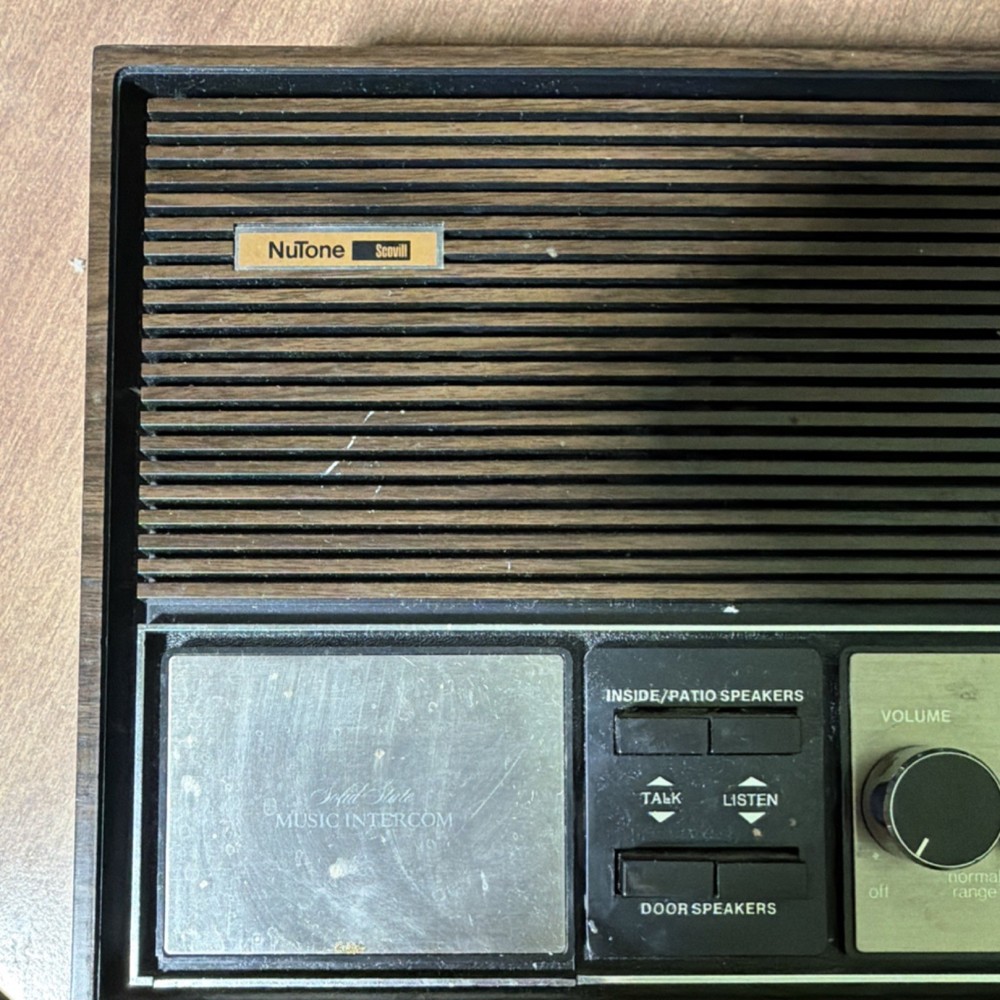 NuTone Scovill Audio Intercom System Metallics, Talk/Listen, 4 Remote Speakers