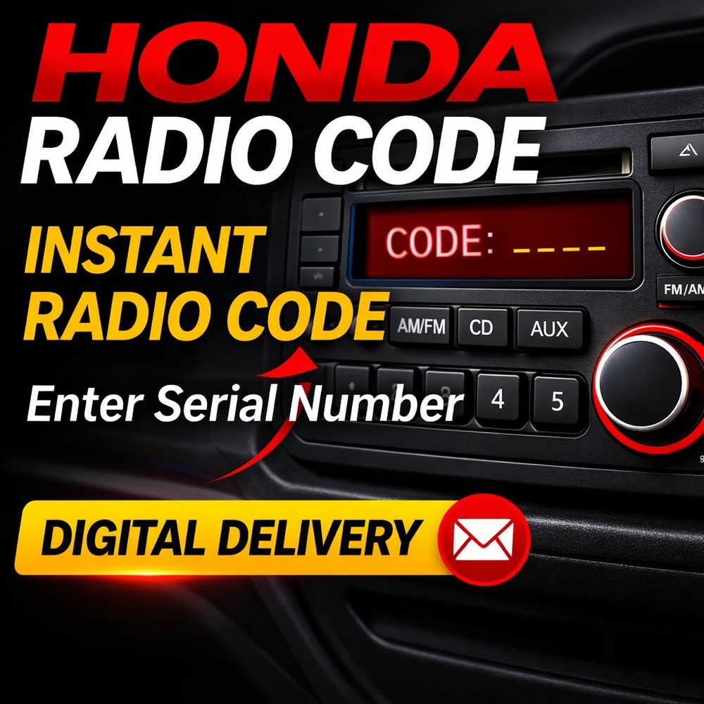 ✅ Honda Radio Code Unlock – Radio Locked? Enter Serial Number Get Code