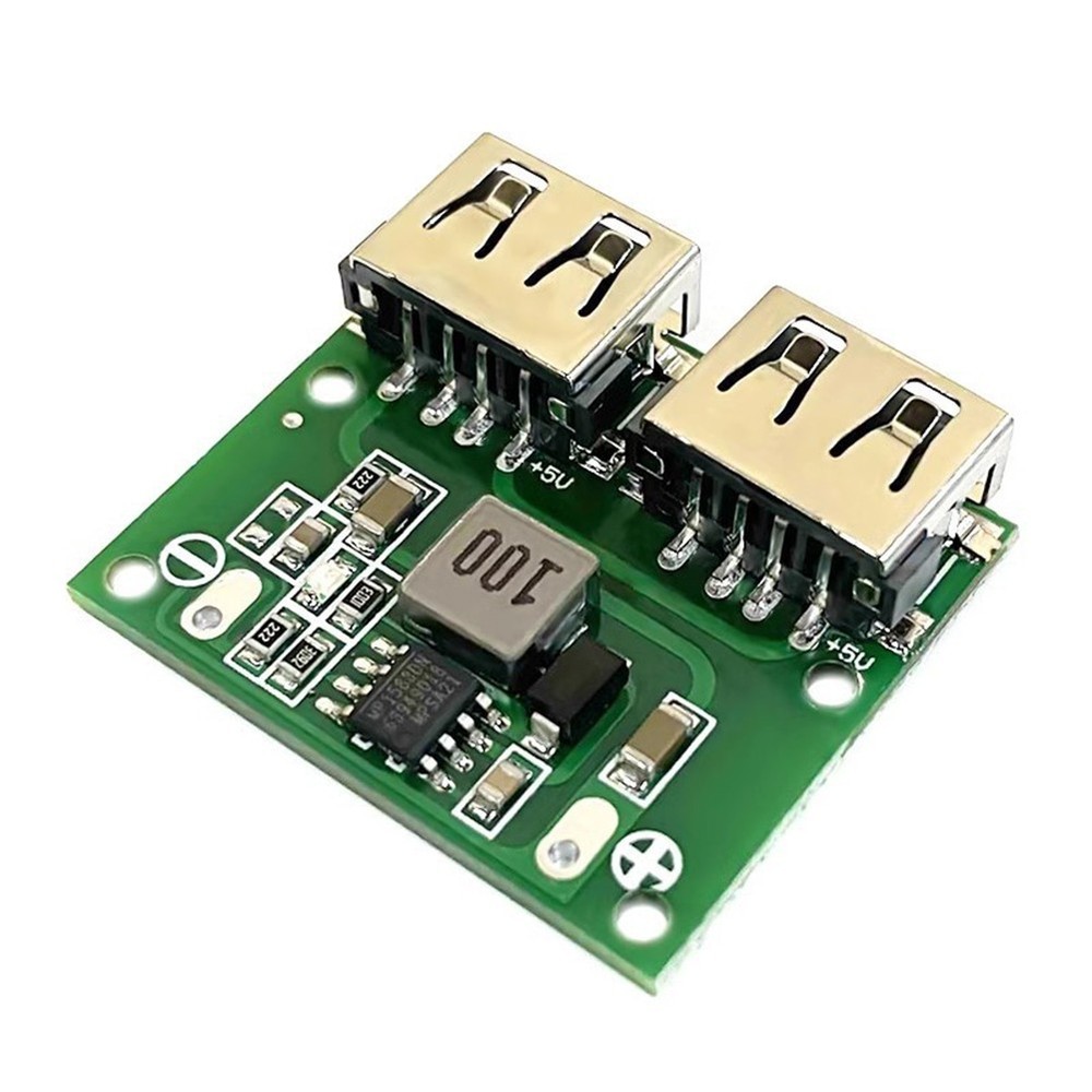 Compact DC Step Down Module Converts 9V 12V 24V to 5V with Dual USB 3A Output