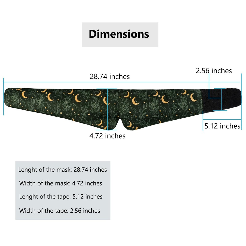 Wraparound Style Silk Eye Mask, Big Wide Headband and Large Coverage Sleeping...