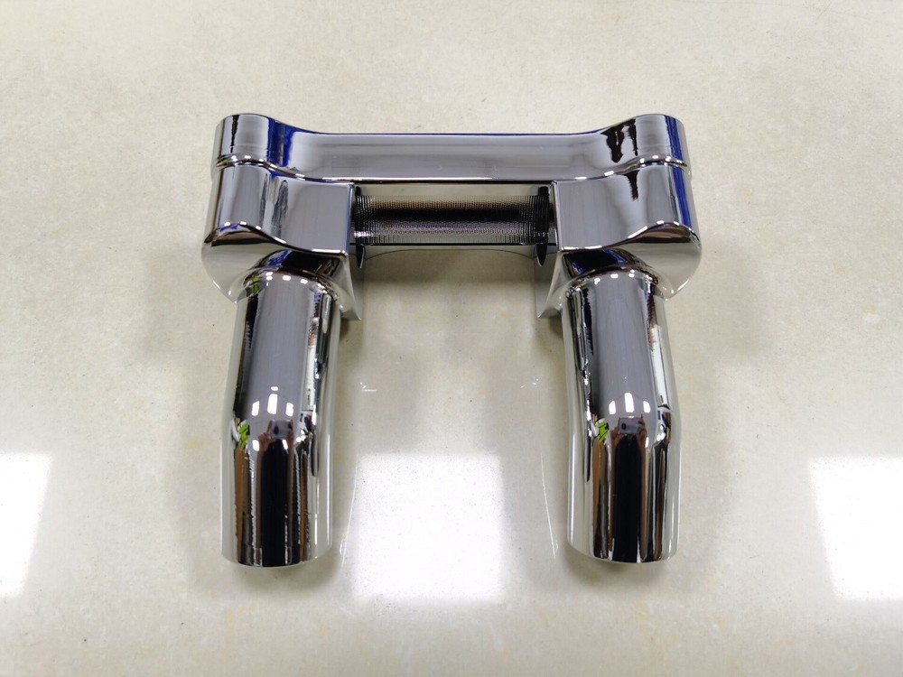 Chrome 3.5" Front Handlebar Riser Top Clamp Kit For Harley Dyna Heritage Softail