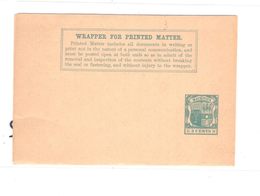 Mauritius  wrapper   3 cent   unused
