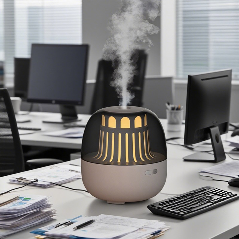 Lighthouse - shaped Aromatherapy Humidifier White