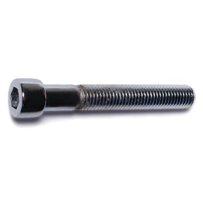1/4"-28 x 1-3/4" Chrome Smooth Head Socket Cap Screws (10 pcs.)