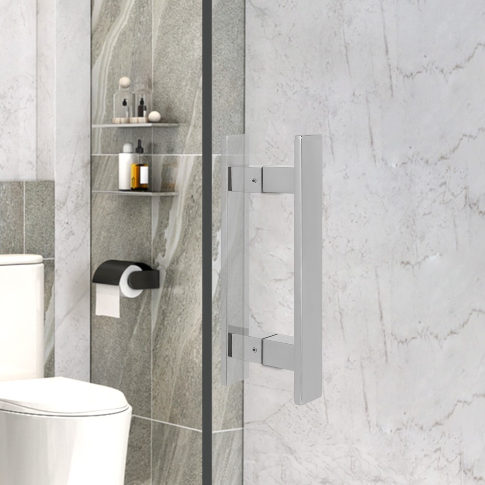 Handle Push Pull Handle H-shaped Dual Sided Handle Stainless Steel Sliding Door