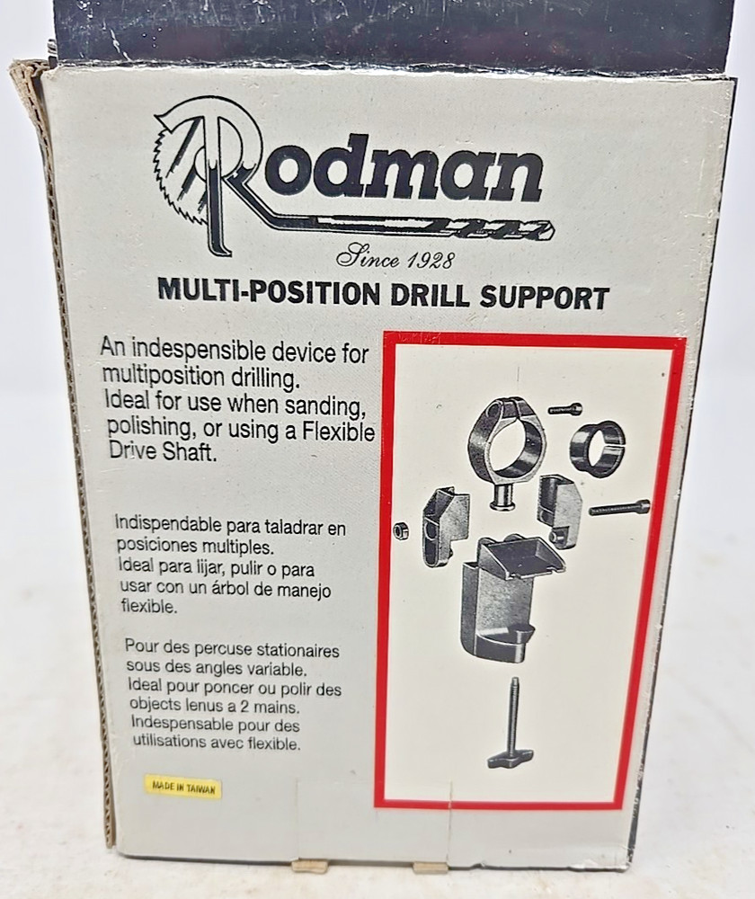 Vtg Nos RODMAN Universal Multi-Position Drill Support