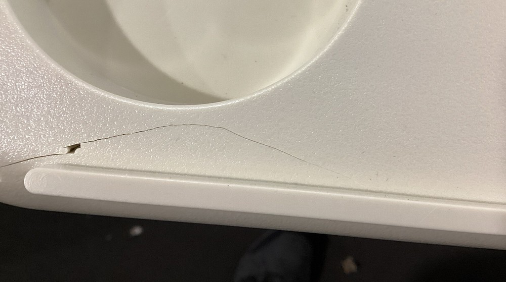 JIF Rectangle Table Kit w/ Surface Mount Ivory DSH-KS ( Open Box / Large Chip )