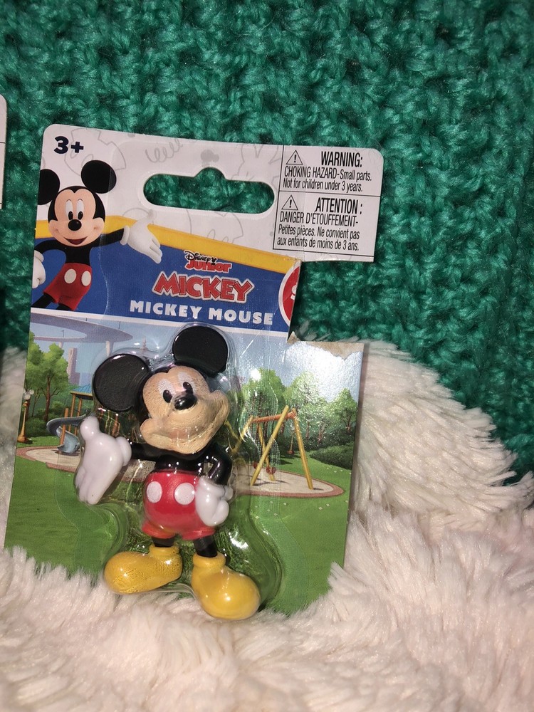 Disney Minnie & Mickey Mouse & Plut Mini Figures- New-2”