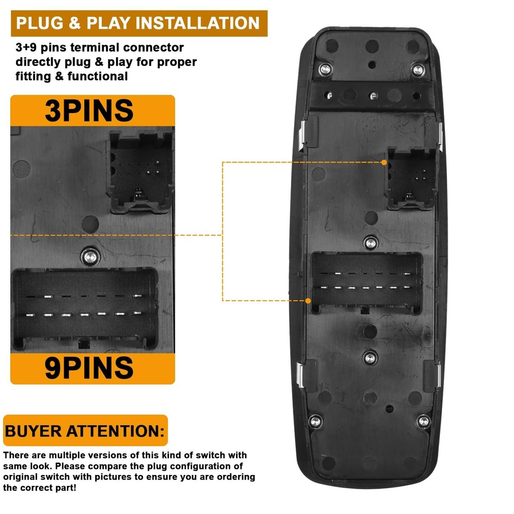 Front Left Driver Side Master Power Control Window Switch for Dodge Ram 1500 250