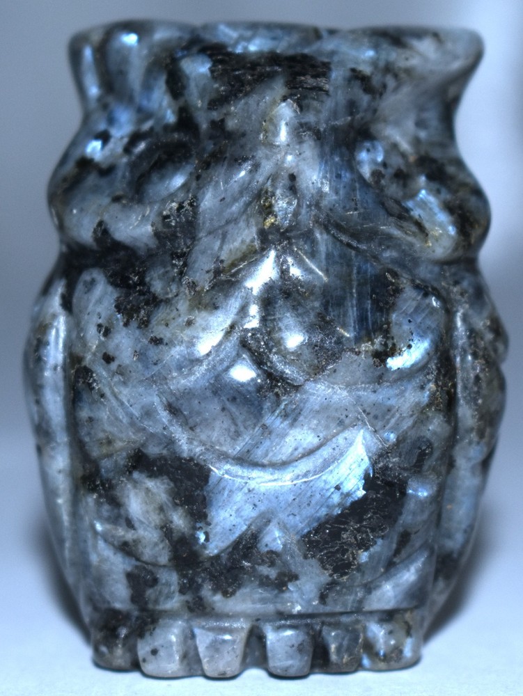 Pretty Labradorite Owl 2"/104 Grams