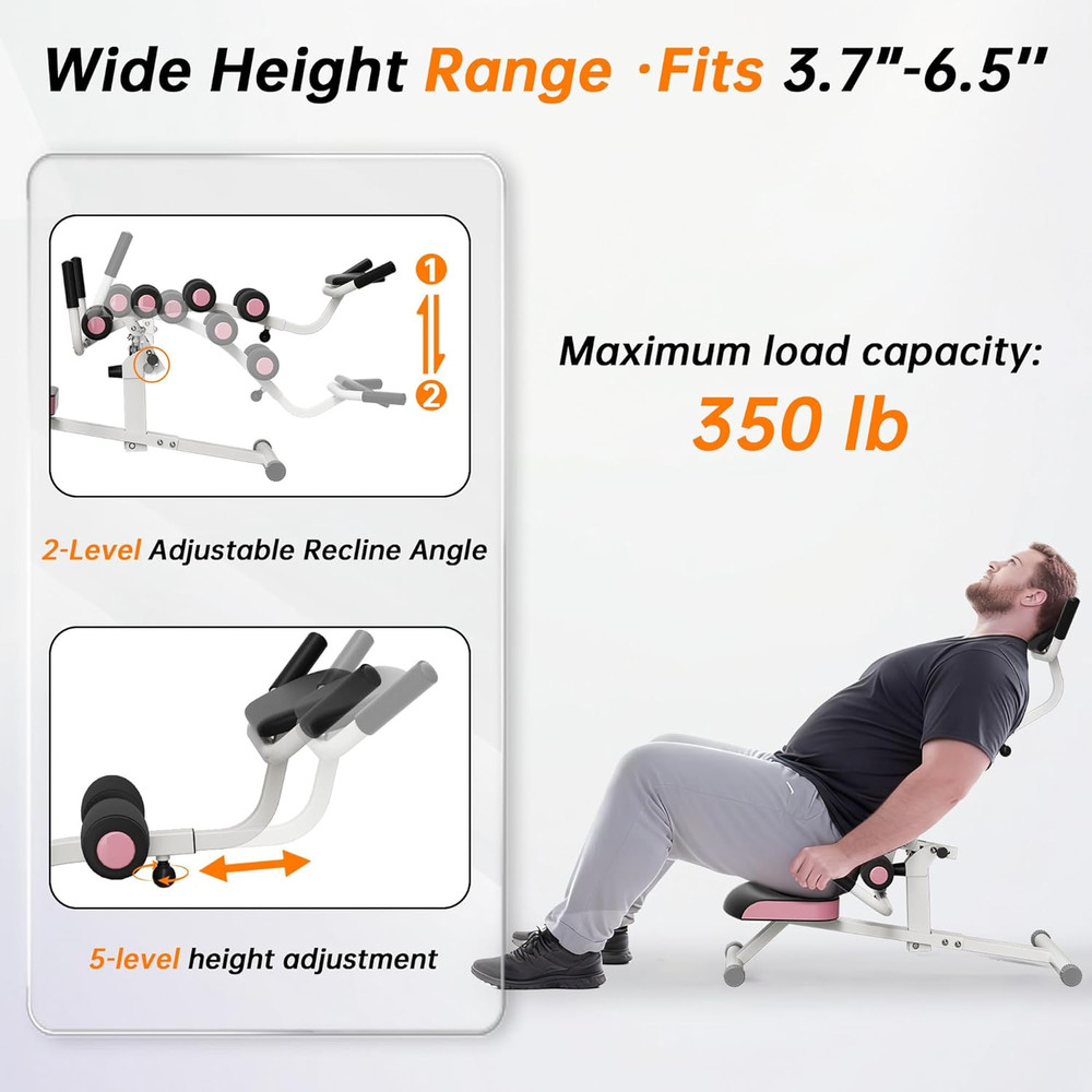Inversion Table for Back Pain Relief - 350Lbs Capacity, Improve Posture and Spin