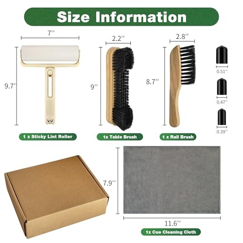 Pool Table Brush Accessories 10 Set，Billiards Pool Table pool table accessories