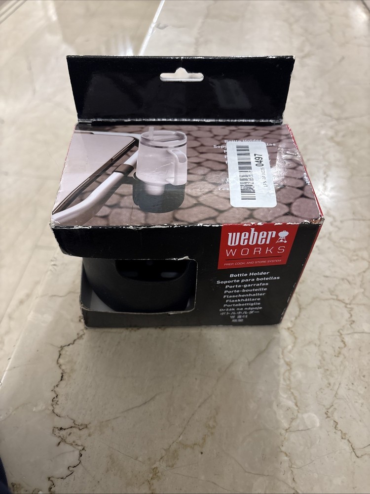 WEBER WORKS BOTTLE HOLDER MOUNT Black New In Box