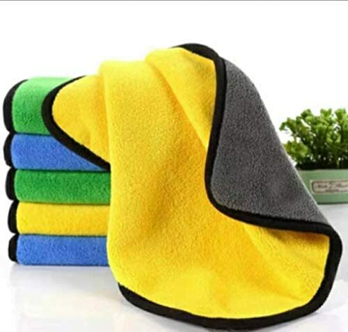 Microfiber Car and Home Towel Cleaning Cloth-Double Layer 12-Pack