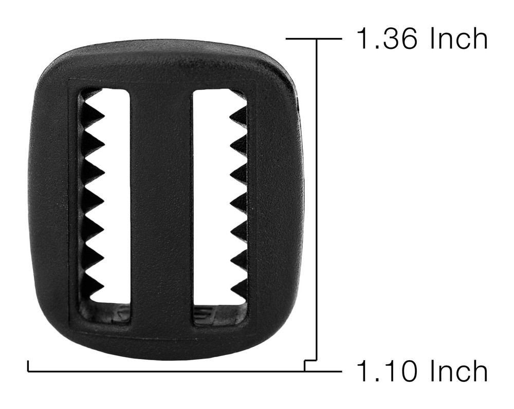 25 - 1 Inch Sliplock® Plastic Triglide Slides with Teeth