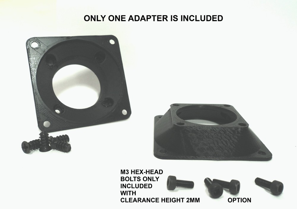 60mm to 40mm CENTERED OFFSET Fan Adapter Converter change PC Case Mod Custom