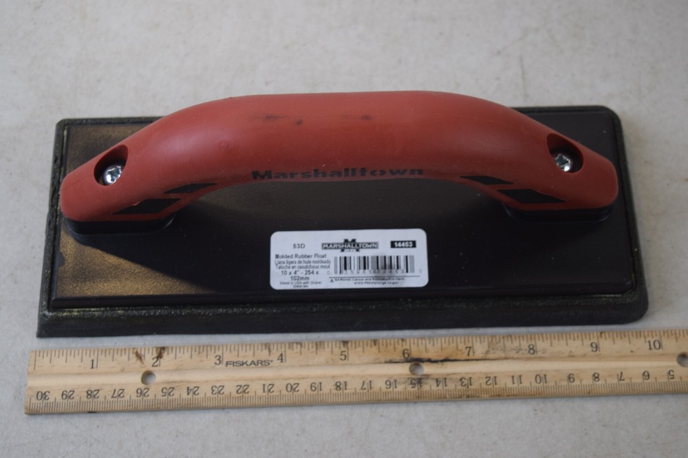 Marshalltown Grout Float 4 In Grouting Durasoft Handle Concrete Hand Tool Rubber