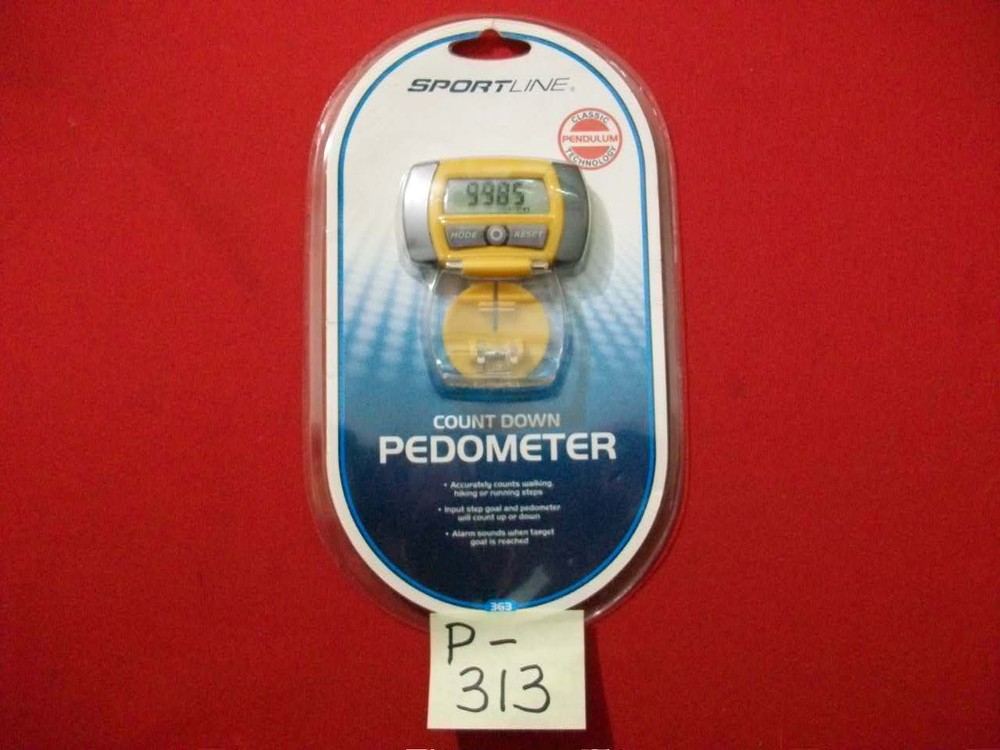 SPORTLINE COUNT DOWN PEDOMETER-BRAND NEW IN PKG. INCLUDES INSTRUCTIONS & GUIDE
