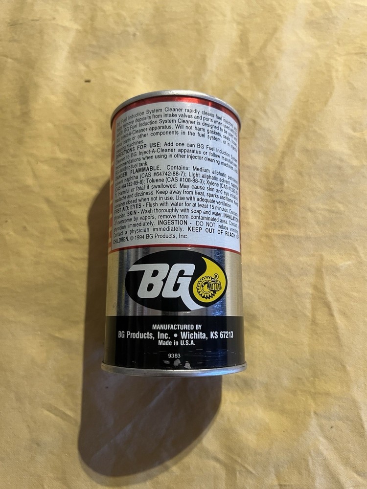 BG Fuel INDUCTION System Cleaner ADVANCED FORMULA 11 FL oz. Can PN# 210