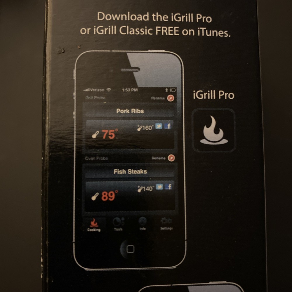 iGrill Bundle Wireless Thermometer + 4 new probes for Apple