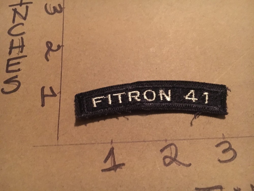US NAVY SHOULDER STRIP TAB rocker Patch Fitron 41