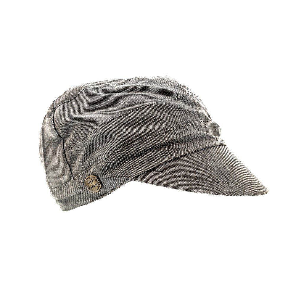 Dolce & Gabbana Light Grey Fine Light Cotton Flat Cap-59