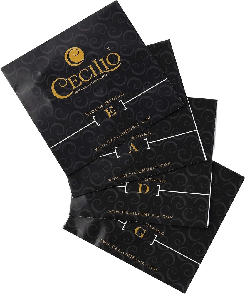 Cecilio Violin Strings Size 1/2 and 1/4 Violin Strings, G D A and E (1 Set)