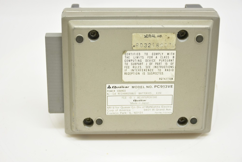 Quasar HHC Printer / Cassette Adapter PC913VE (only) for Handheld Computer