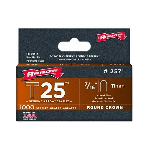 257 Arrow T25 7/16" staples - 1PK