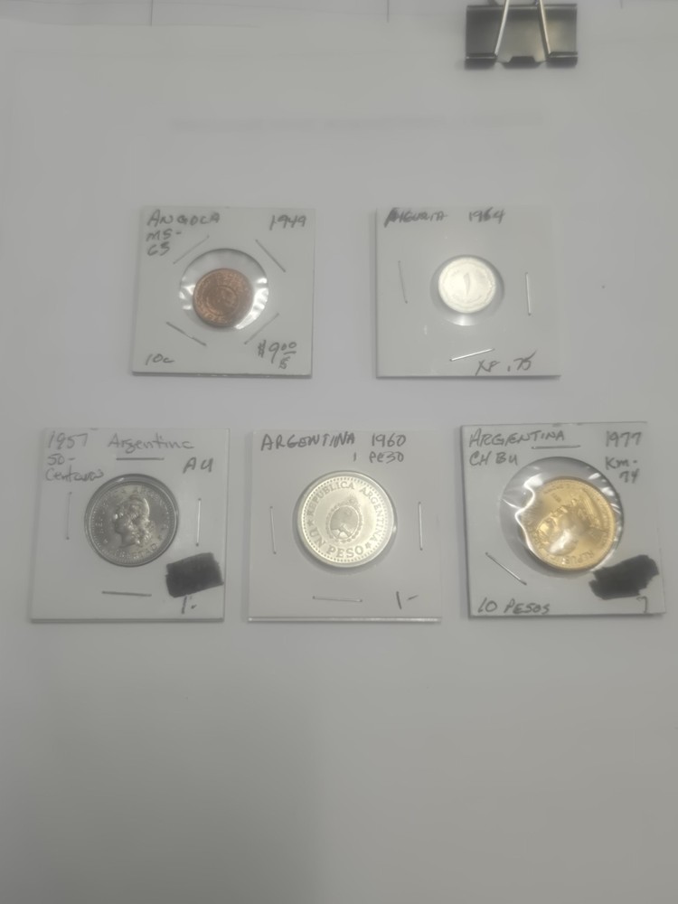 Lot Of 5 Foreign Coins